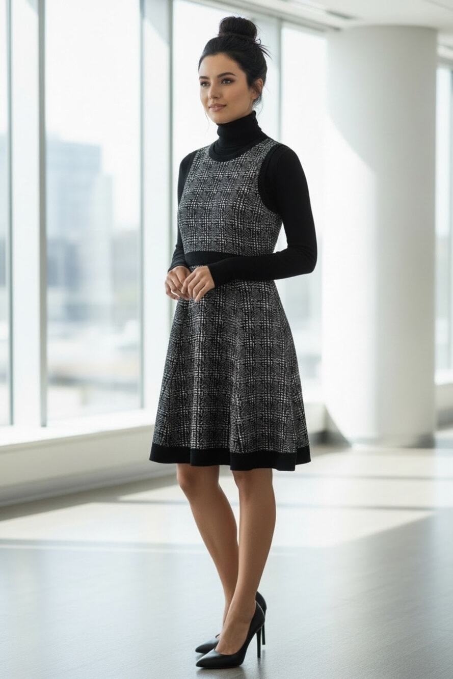 Kate Spade New York Mod Plaid Sweater Dress – Size XL – NWT Professional Preppy